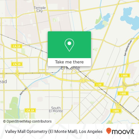 Mapa de Valley Mall Optometry (El Monte Mall)