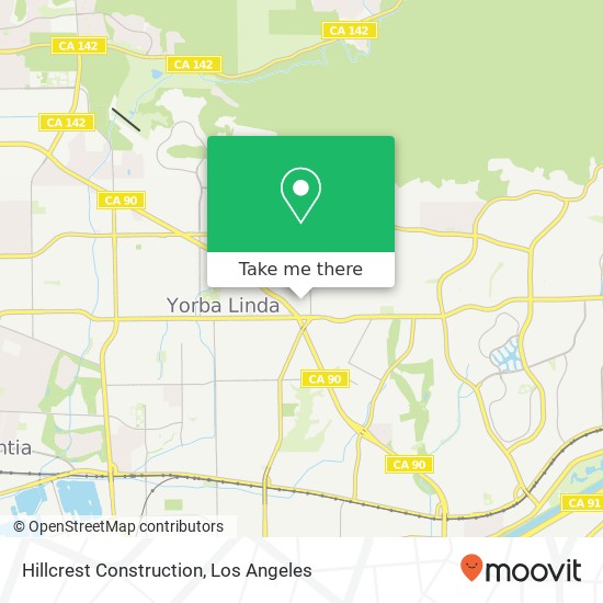 Hillcrest Construction map