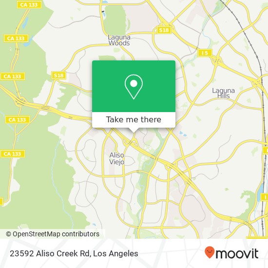 Mapa de 23592 Aliso Creek Rd