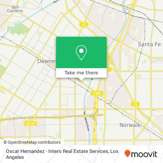 Mapa de Oscar Hernandez - Intero Real Estate Services