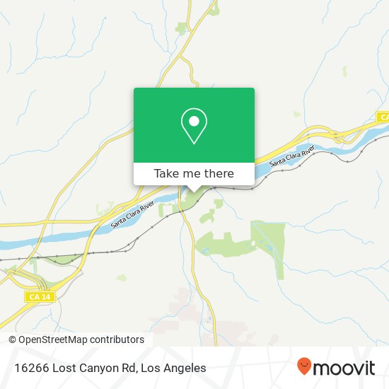 16266 Lost Canyon Rd map