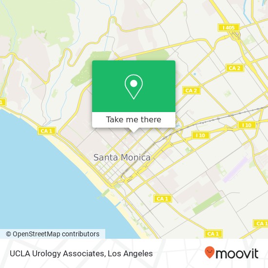 UCLA Urology Associates map