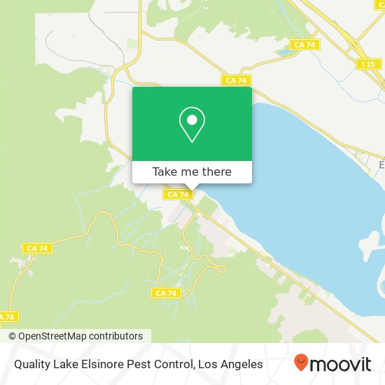 Quality Lake Elsinore Pest Control map
