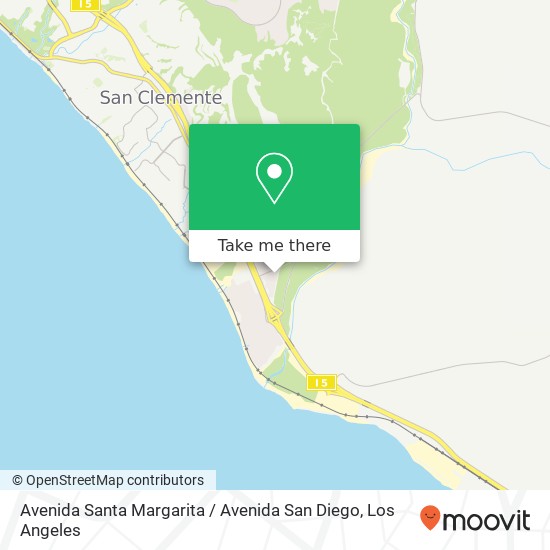 Mapa de Avenida Santa Margarita / Avenida San Diego