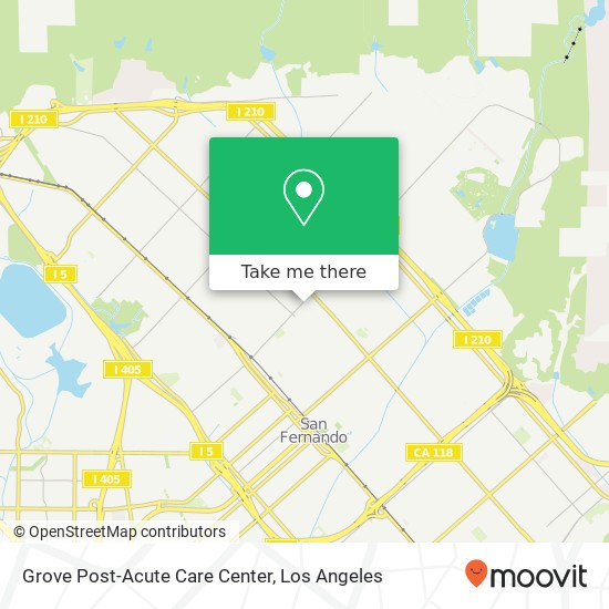 Grove Post-Acute Care Center map