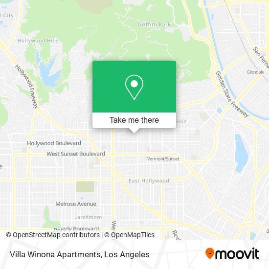 Villa Winona Apartments map