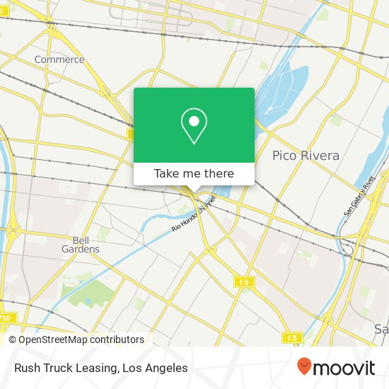 Mapa de Rush Truck Leasing