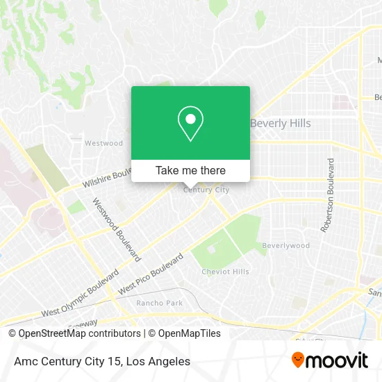 Amc Century City 15 map
