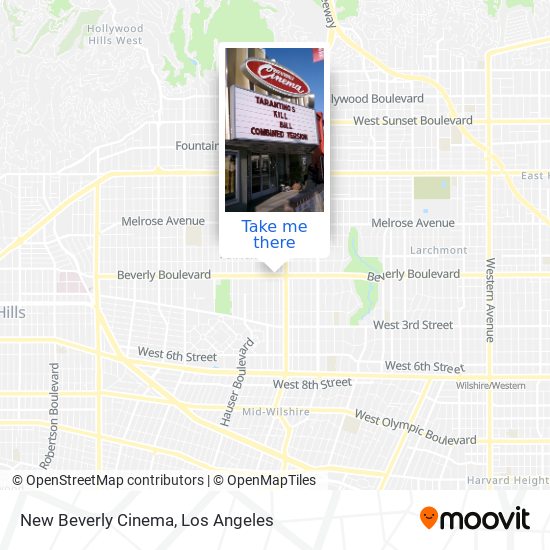 Mapa de New Beverly Cinema