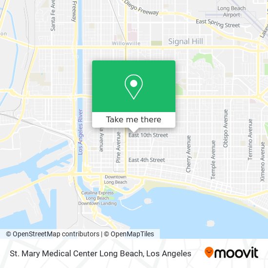 Mapa de St. Mary Medical Center Long Beach