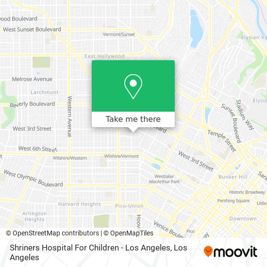 Shriners Hospital For Children - Los Angeles map