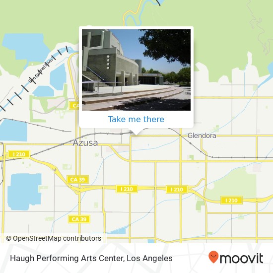 Mapa de Haugh Performing Arts Center