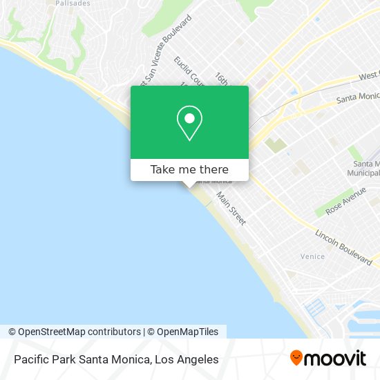 Mapa de Pacific Park Santa Monica