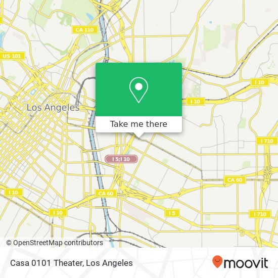 Mapa de Casa 0101 Theater