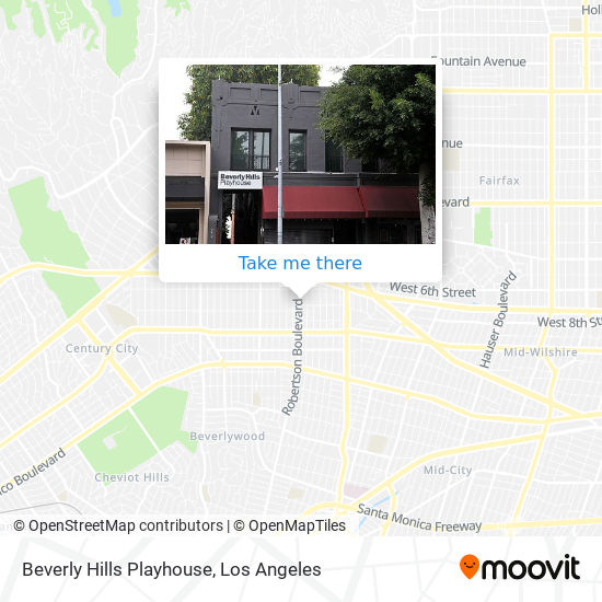 Beverly Hills Playhouse map