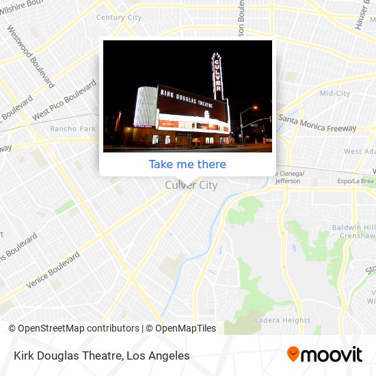 Mapa de Kirk Douglas Theatre