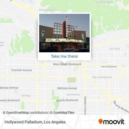 Mapa de Hollywood Palladium