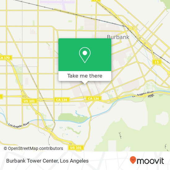 Burbank Tower Center map