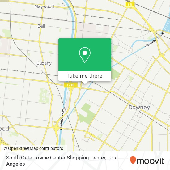 Mapa de South Gate Towne Center Shopping Center