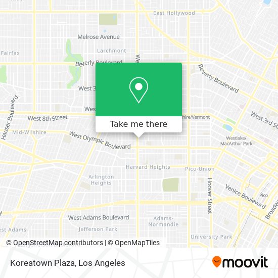 Mapa de Koreatown Plaza