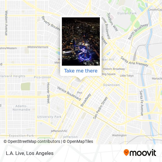 L.A. Live map