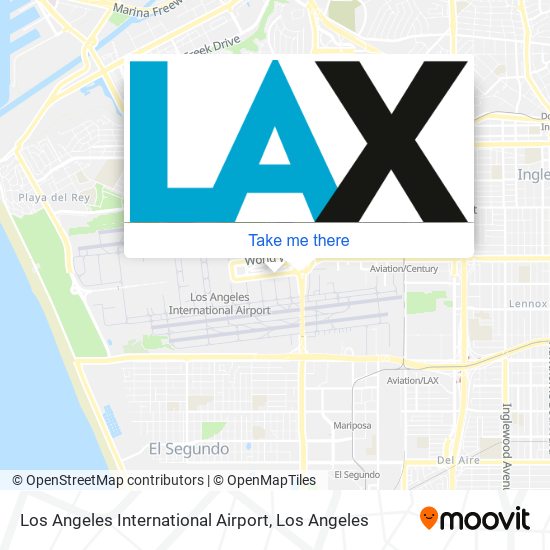 Los Angeles International Airport map