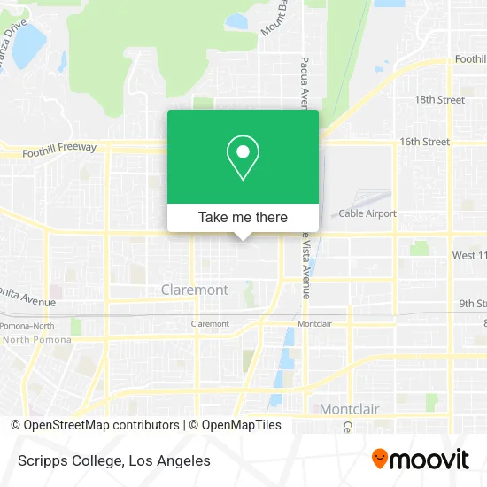 Scripps College map