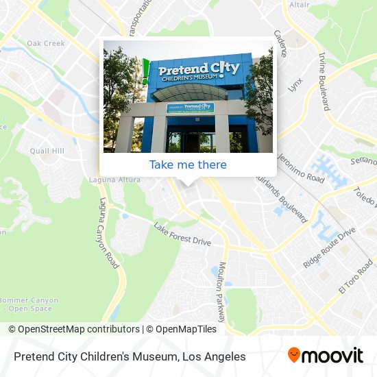 Pretend City Children's Museum map