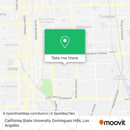 Mapa de California State University, Dominguez Hills