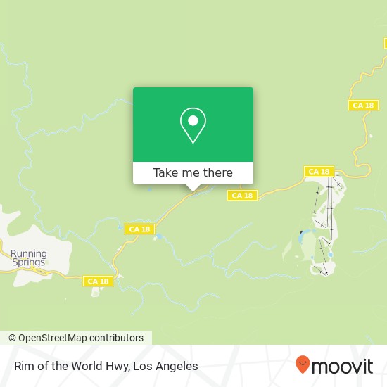 Rim of the World Hwy map