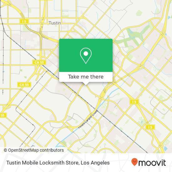 Mapa de Tustin Mobile Locksmith Store