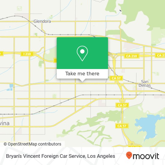 Mapa de Bryan's Vincent Foreign Car Service