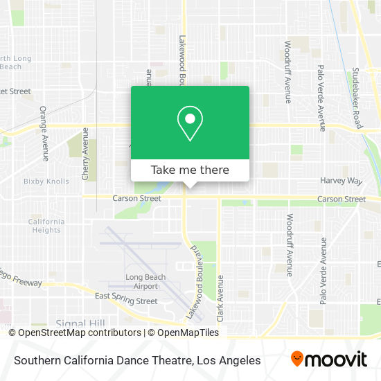 Mapa de Southern California Dance Theatre