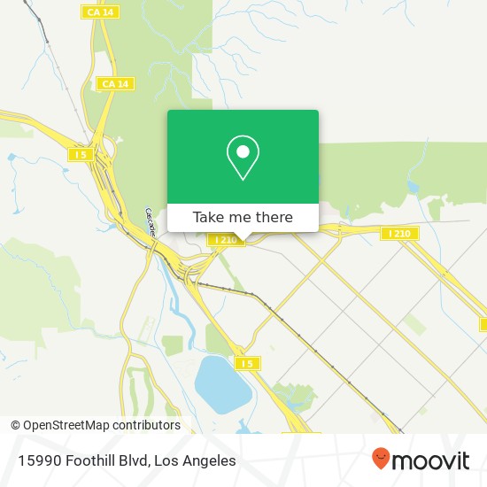 15990 Foothill Blvd map