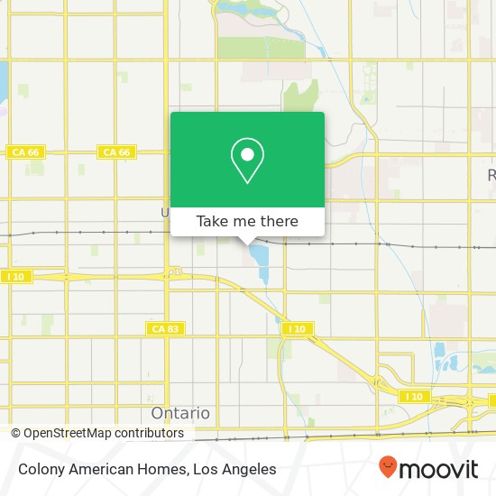 Colony American Homes map