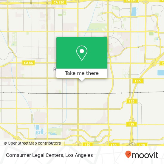 Comsumer Legal Centers map