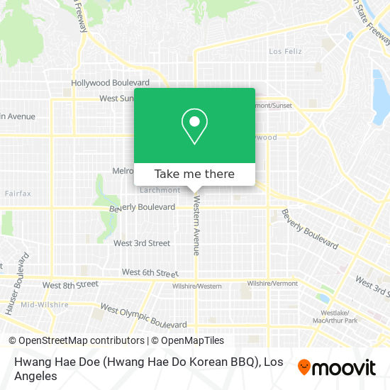 Mapa de Hwang Hae Doe (Hwang Hae Do Korean BBQ)