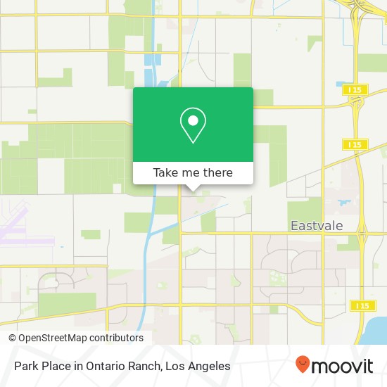 Mapa de Park Place in Ontario Ranch