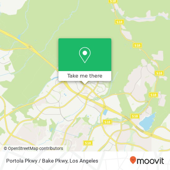 Portola Pkwy / Bake Pkwy map