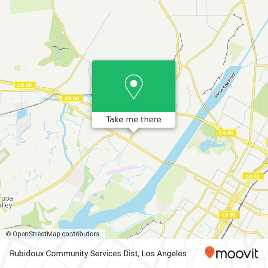 Rubidoux Community Services Dist map