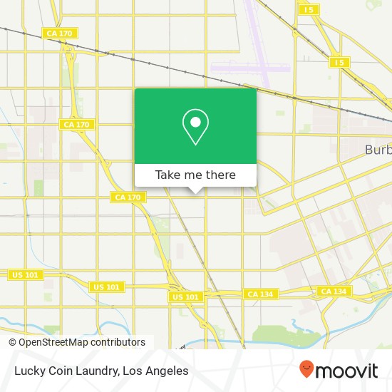 Mapa de Lucky Coin Laundry