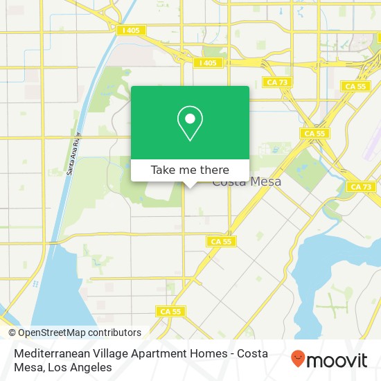Mapa de Mediterranean Village Apartment Homes - Costa Mesa