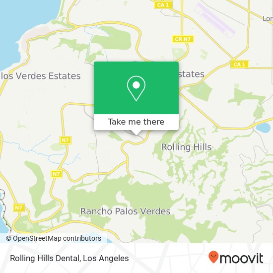 Mapa de Rolling Hills Dental