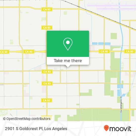 2901 S Goldcrest Pl map