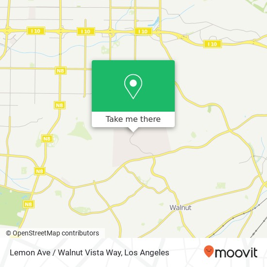 Lemon Ave / Walnut Vista Way map