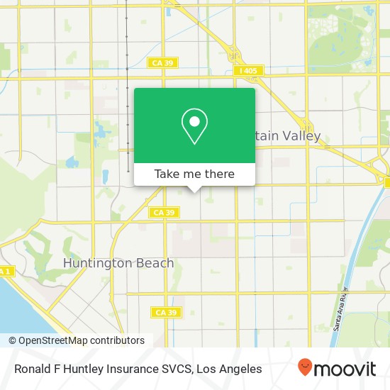 Ronald F Huntley Insurance SVCS map