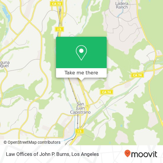 Law Offices of John P. Burns map