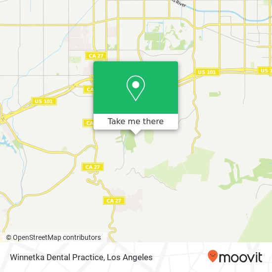 Winnetka Dental Practice map