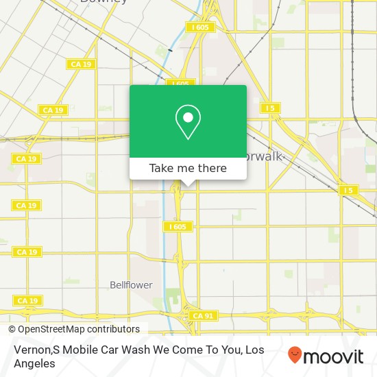 Vernon,S Mobile Car Wash We Come To You map
