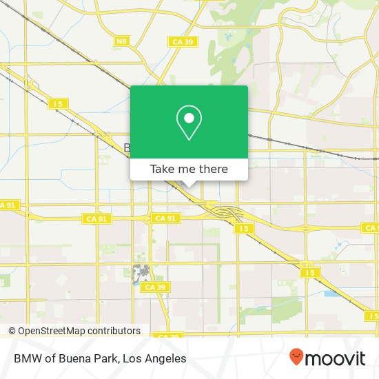 Mapa de BMW of Buena Park